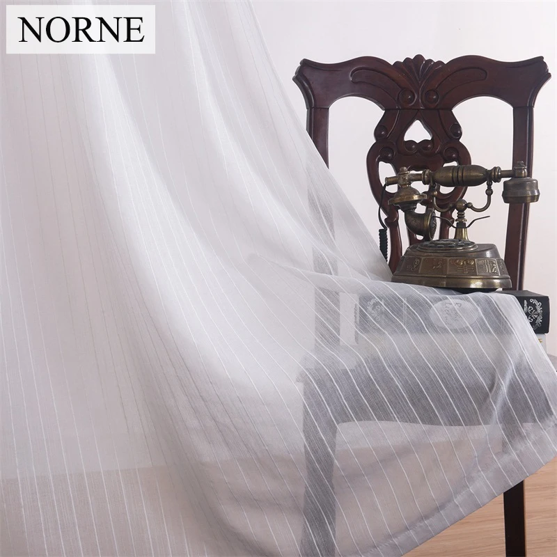 NORNE полу белый цвет тюль отвесные шторы вуалевый для спальни гостиной кухни двери