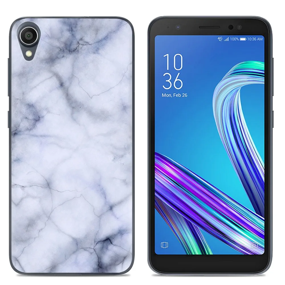 Мягкий чехол для телефона силиконовый Asus ZenFone Live (L1) ZA550KL модный прозрачный из ТПУ