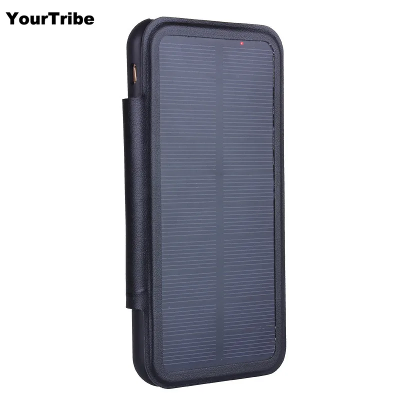 Yourtribe 5000 мАч 3000 солнечная батарея чехол для iPhone 6 6S 7 плюс Plus Power Bank резервного Bateria