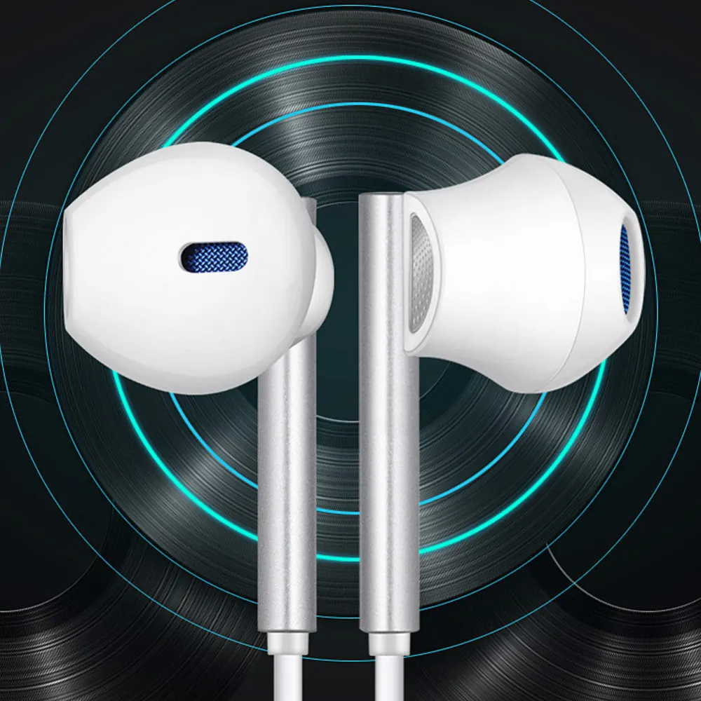 Динамические Hi Fi 6D стерео наушники с дополнительными басами проводные