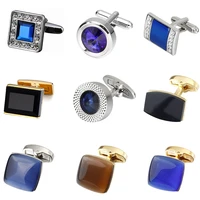 memolissa luxury high quality opal cufflinks fashion crystal cufflinks 18 styles for businessweddingparty gifts for men