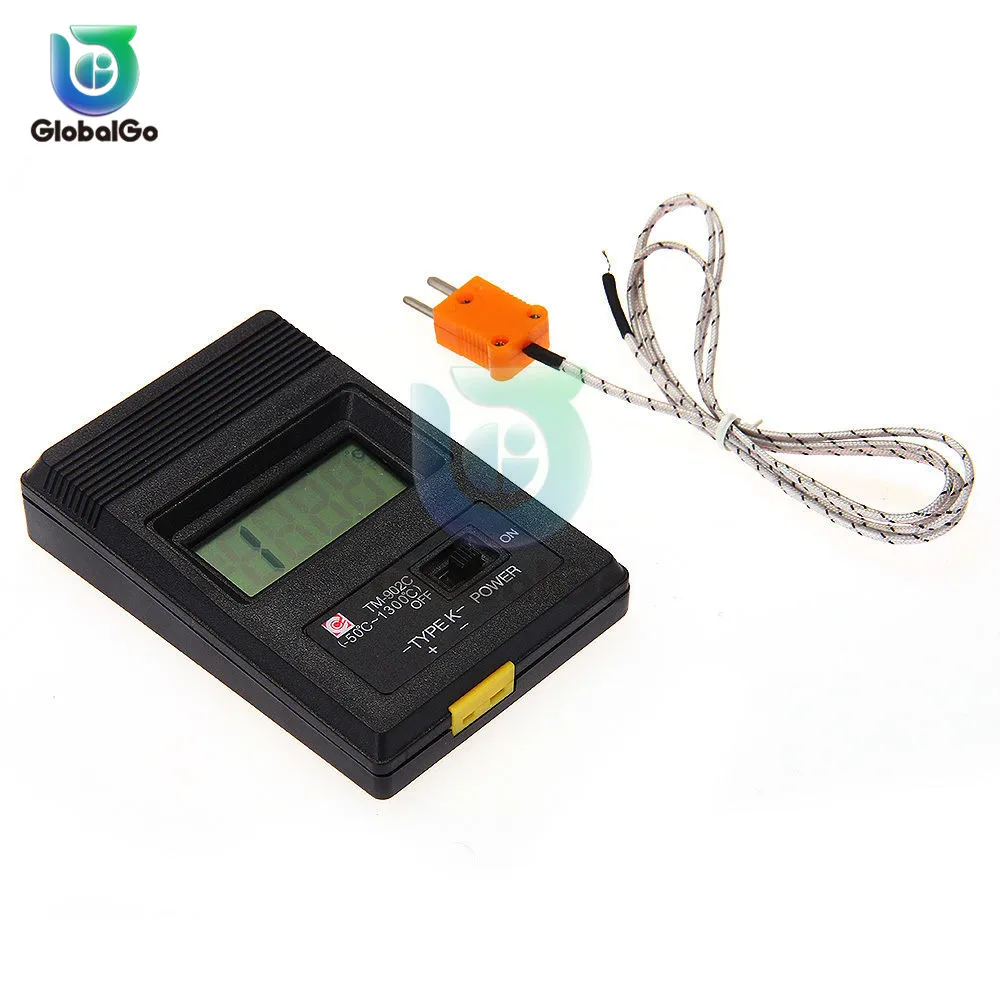 TM-902C-50℃ до 1300℃ измеритель температуры TM902C цифровой K Тип термометр датчик детектор тестер термопары зонд
