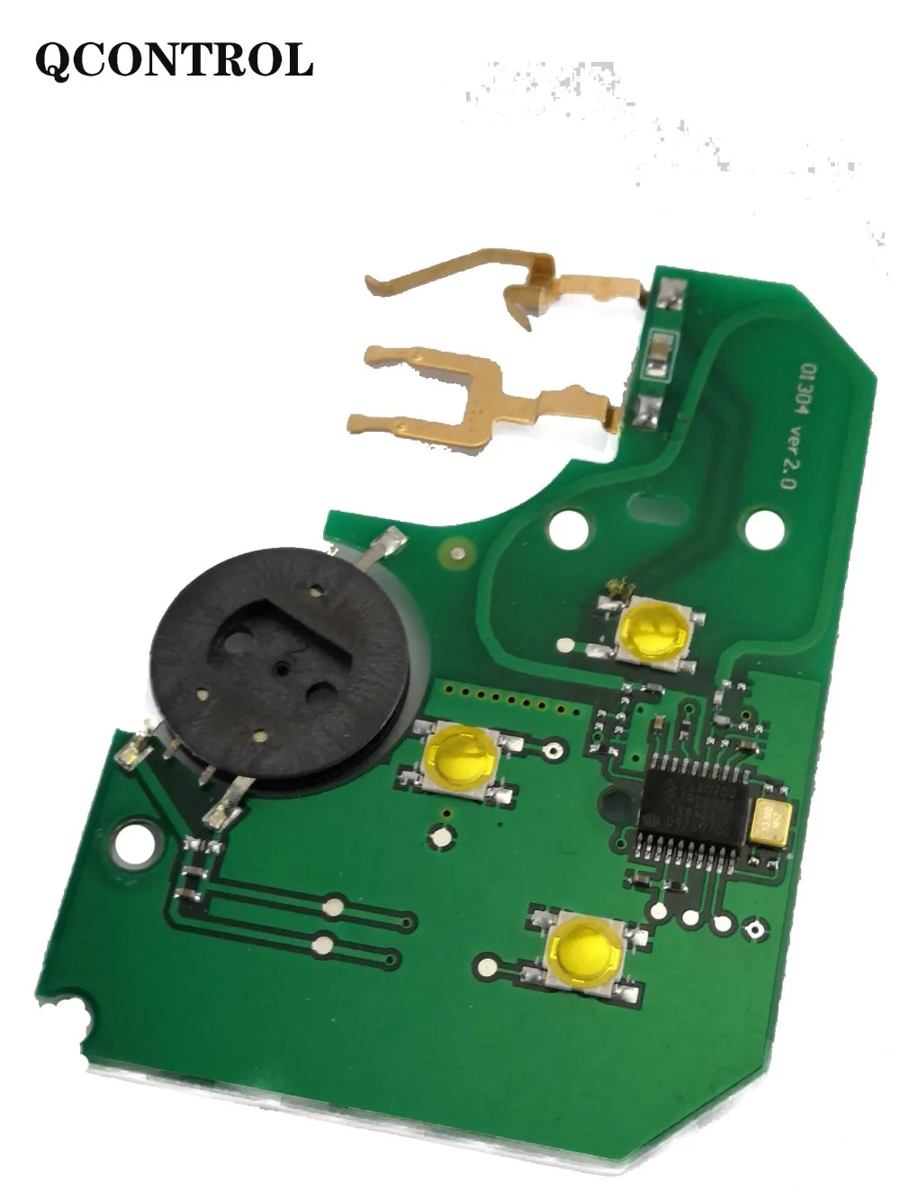 QCONTROL 3 кнопки Автомобильный Дистанционный смарт-ключ костюм для Renault Megane Scenic 433 МГц с 7947 чипом