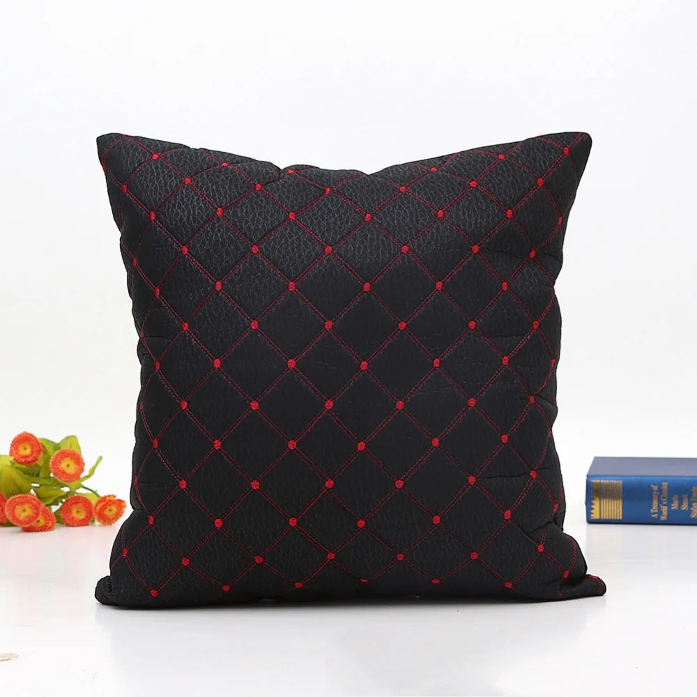 Винтажная клетчатая Подушка Чехол в стиле ретро наволочка полоску чехол для