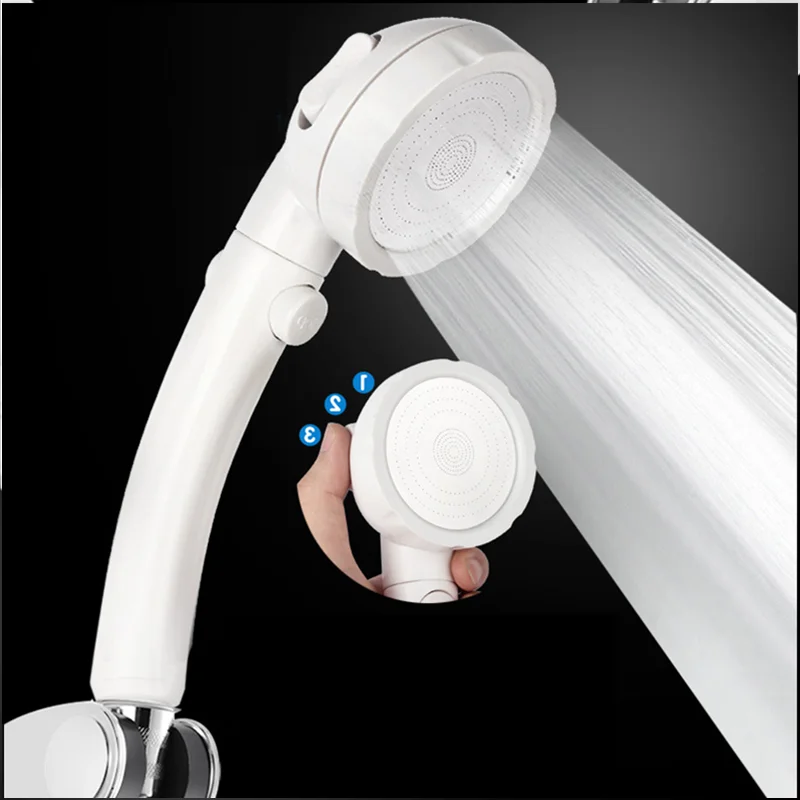 3 ступенчатая ручная водосберегающая насадка для душа волшебная под высоким