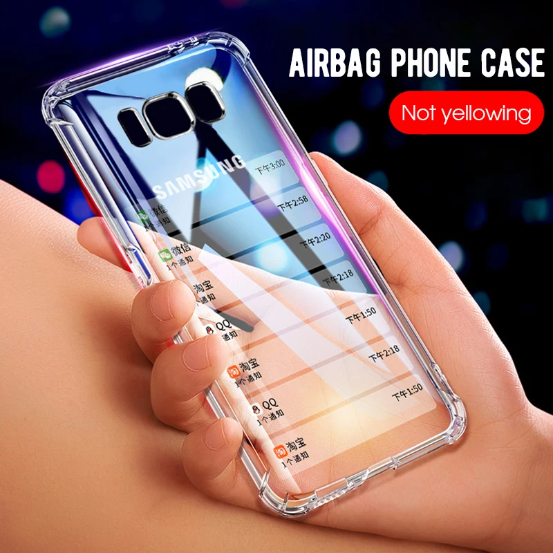 Противоударный чехол для samsung Galaxy S10 Lite S9 S8 Plus Note 8 A8S A6S A6 A7 A8 A9 плюс 2018 J2 J3 J4 J5 J6 J7 J8