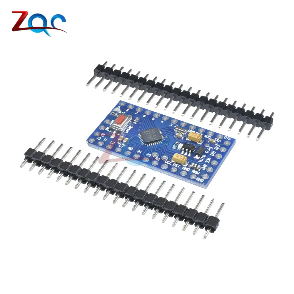 1 комплект Atmega328 Pro Mini 5 в 16 МГц плата модуль для Arduino Nano 328 микро-контроллер с 3