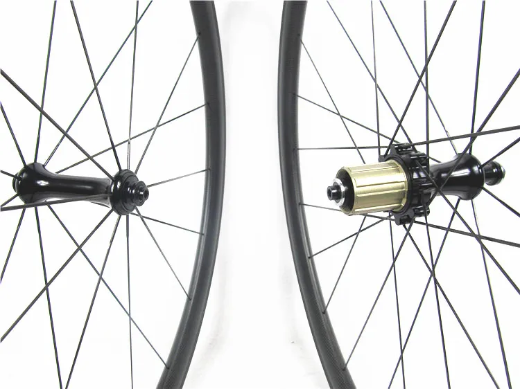 2:1 задний спицевой коэффициент прямой Pull 700c 38 мм Глубокий карбоновый клинчер