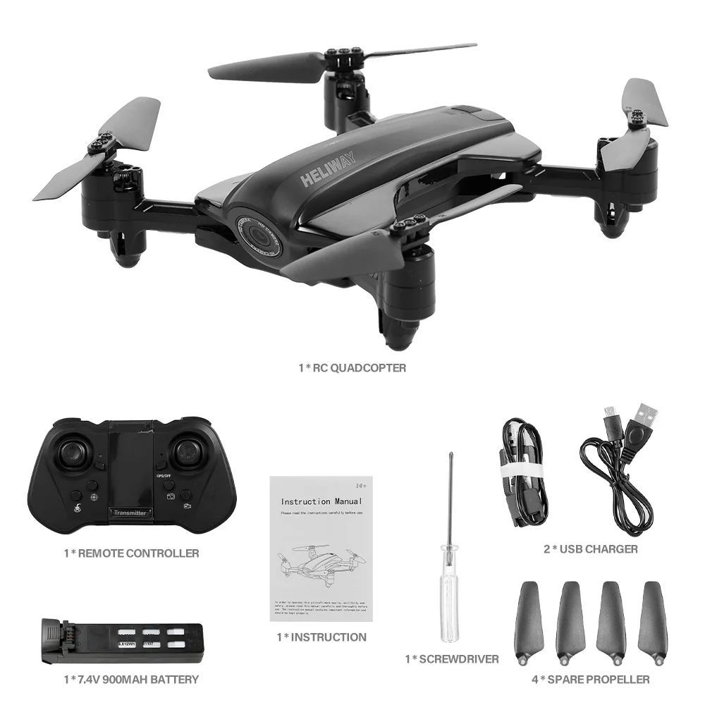 912GS широкоугольный 5G GPS Wifi FPV складной RC вертолет Дрон с камерой 1080P удержание