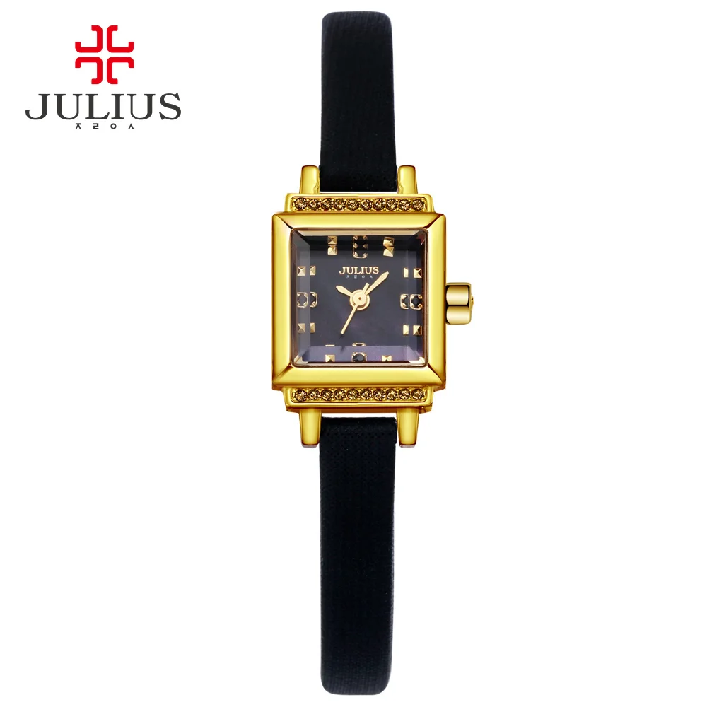 JULIUS женские часы из нержавеющей стали дамские дизайнерские японские кварцевые