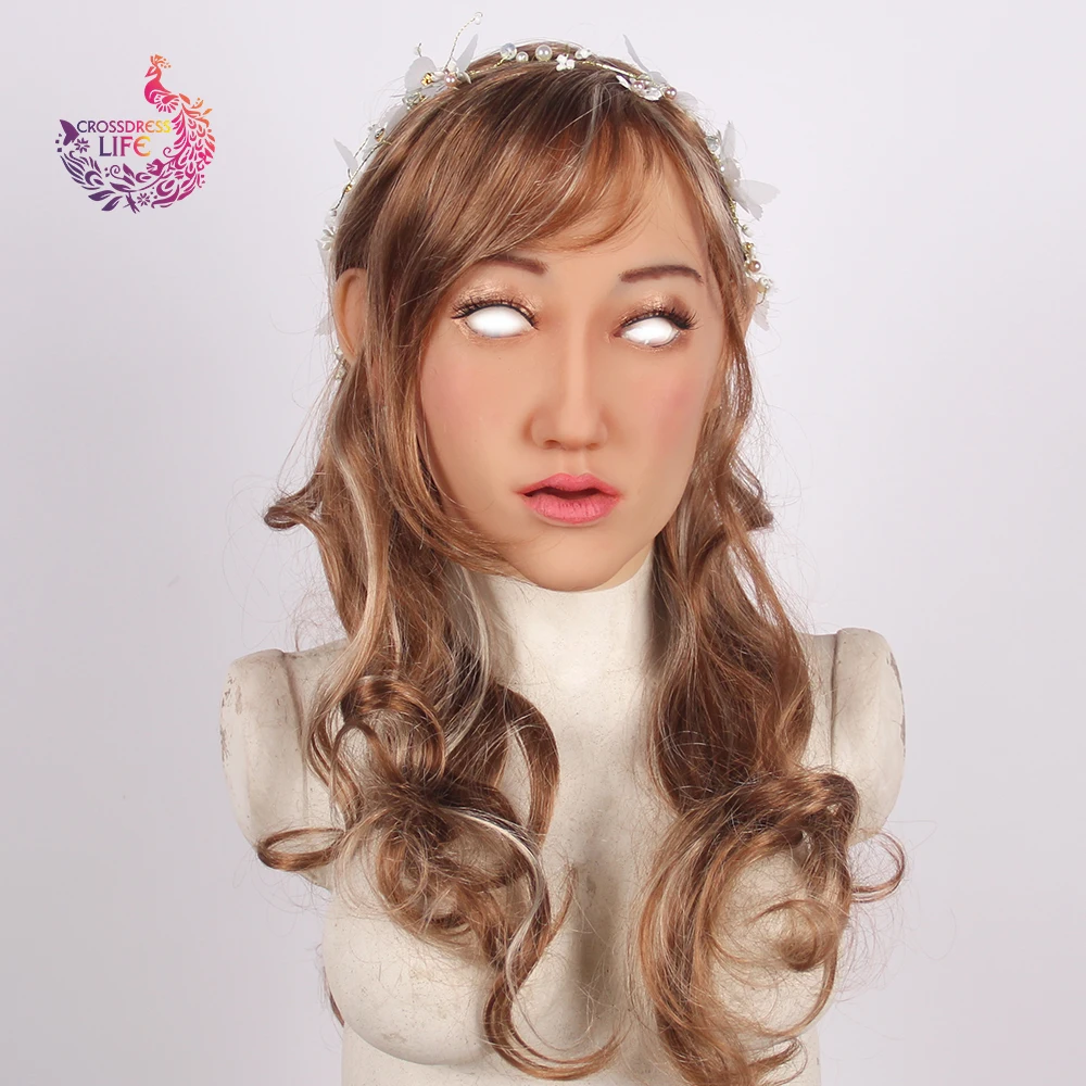 Crossdress Life Elanore angel face Реалистичная силиконовая женская маска маскарад вечеринка