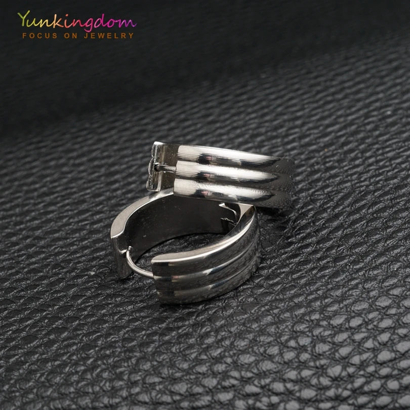 Yunkingdom титана нержавеющая сталь геометрический круг маленькие серьги кольца