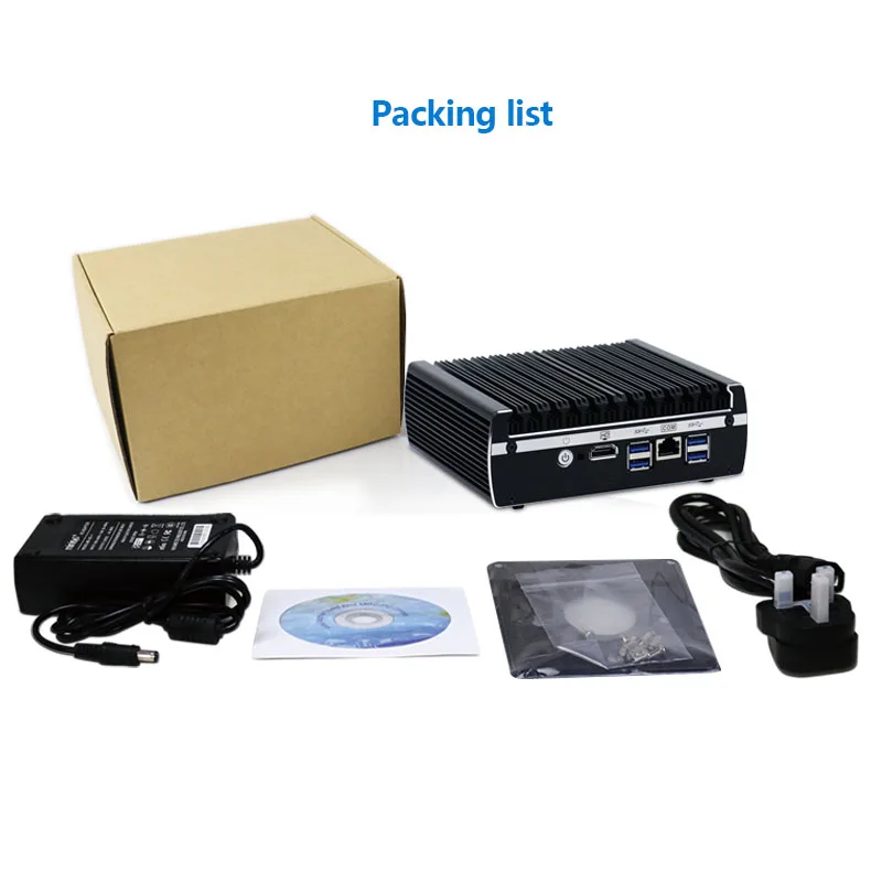 Yanling Firewall Router Appliance Intel Celeron 3855U CPU Pfsense Mini PC 6 Lan Barebone Fanless VPN Computer | Компьютеры и офис