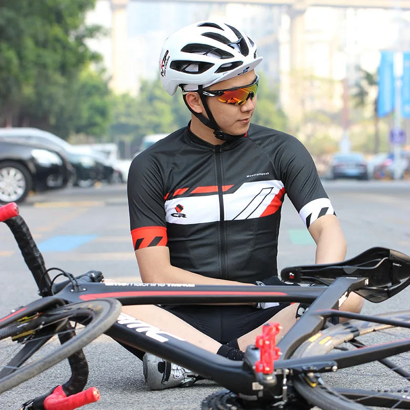 Костюм для велоспорта Mountainpeak мужской дышащий костюм с коротким рукавом и защитой