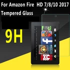 Прозрачное закаленное стекло для Amazon Fire HD 10 2019 2017, Защита экрана для Fire HD 8 2017, чехол для Amazon Fire 7 2017