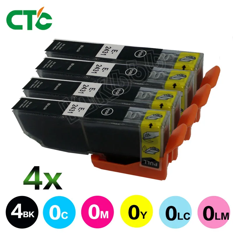 4 черный T2431 картридж совместимый для XP-750 XP-850 XP-950inkjet принтер XP-860 XP-55 XP-760 XP-960 |