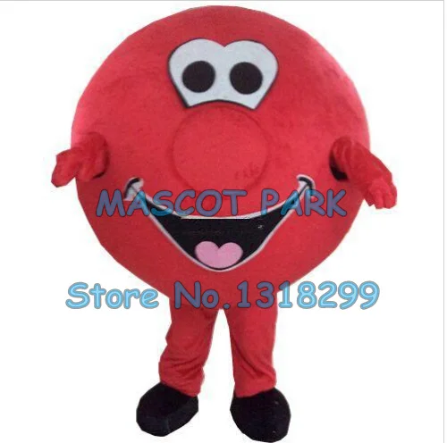 red donut mascot costume custom cartoon character cosply adult size carnival costume 3402