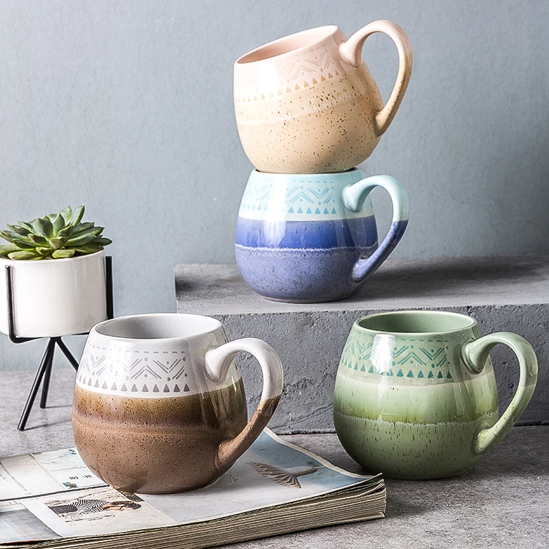 Керамика чашка кофе бытовой контракт офисные кружка большая емкость ins Северный