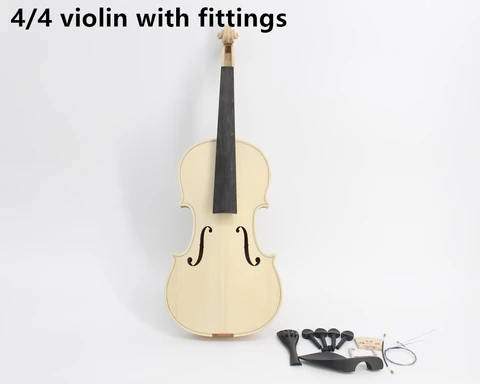 Высококачественная Заводская белая НЕОБРАБОТАННАЯ скрипка, 10 лет, натуральная сушеная Кленовая задняя ель, виолончель ручной работы, полный размер