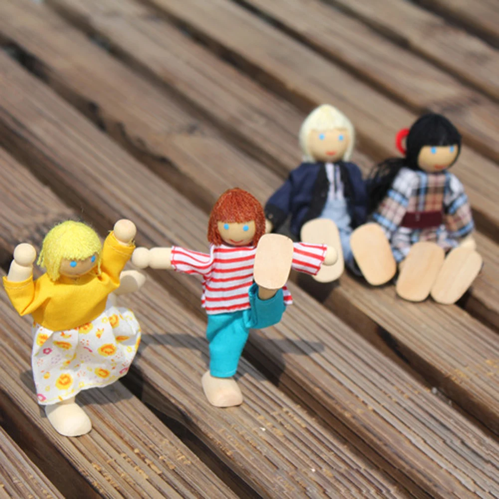 Деревянная кукольная мебель кукольный домик миниатюрная Ванная комната для