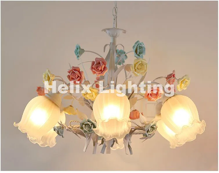 Бесплатная доставка цветочный арт деко люстра лампа блеск свет красочные