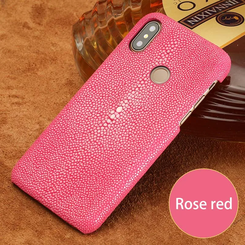 Чехол для телефона для Xiao mi Pocophone F1 mi Max 3 8 A1 A2 Lite Red mi Note 5 Plus 6A 6 Pro 4X Thai Pearl fish Stingray Dasyatis akajei - Цвет: Розово-красный
