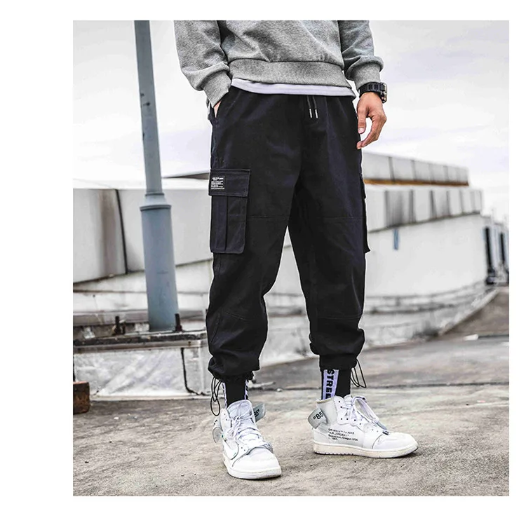 Una Reta Hip Hop Man Pants New Fashion Streetwear Joggers Trousers Casual Foot mouth drawstring design Pants Mens Sweatpants