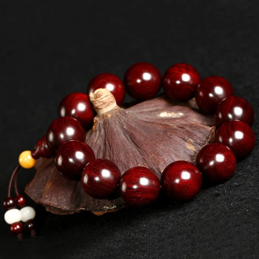 Wild forest old material India lobular red sandalwood beads bracelets 18mm high density with Venus bracelet wholesale 1.8 | Обустройство