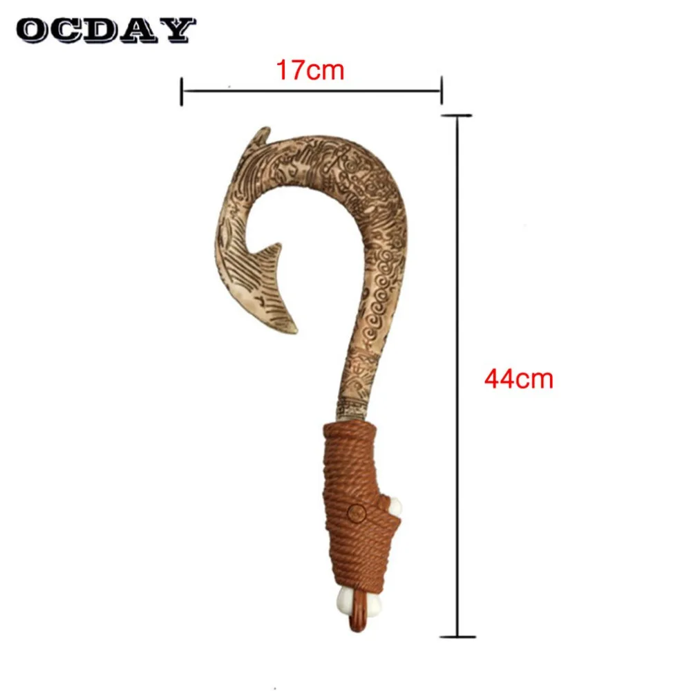 Фильм Моана ваялики Мауи Heihei ABS оружие легкий звуковой меч рыболовный крючок