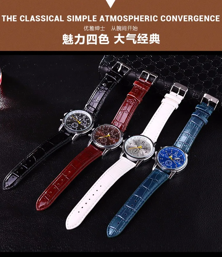 

Relogios 2018 New famous brand Men Luxury Business Quartz Watch Men multiple colour leather Geneva Sport Digital Watch Hot Sale