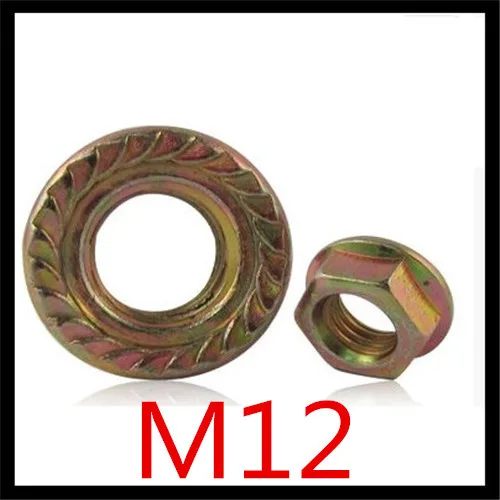20 шт./лот высокое качество Прямая Продажа с фабрики DIN6923 Сталь цветной цинк M12