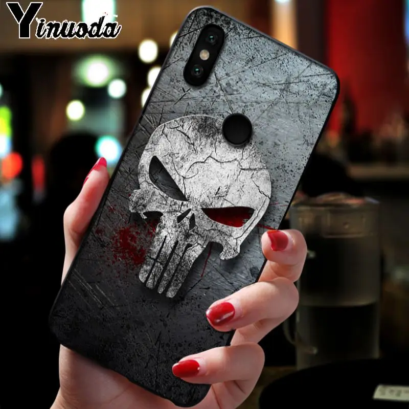 Yinuoda Каратель маска череп аксессуары чехол для телефона xiaomi redmi 7 5plus 6pro 6a 4x go note5 note7 note6pro mi8se 9se coque - Цвет: A3