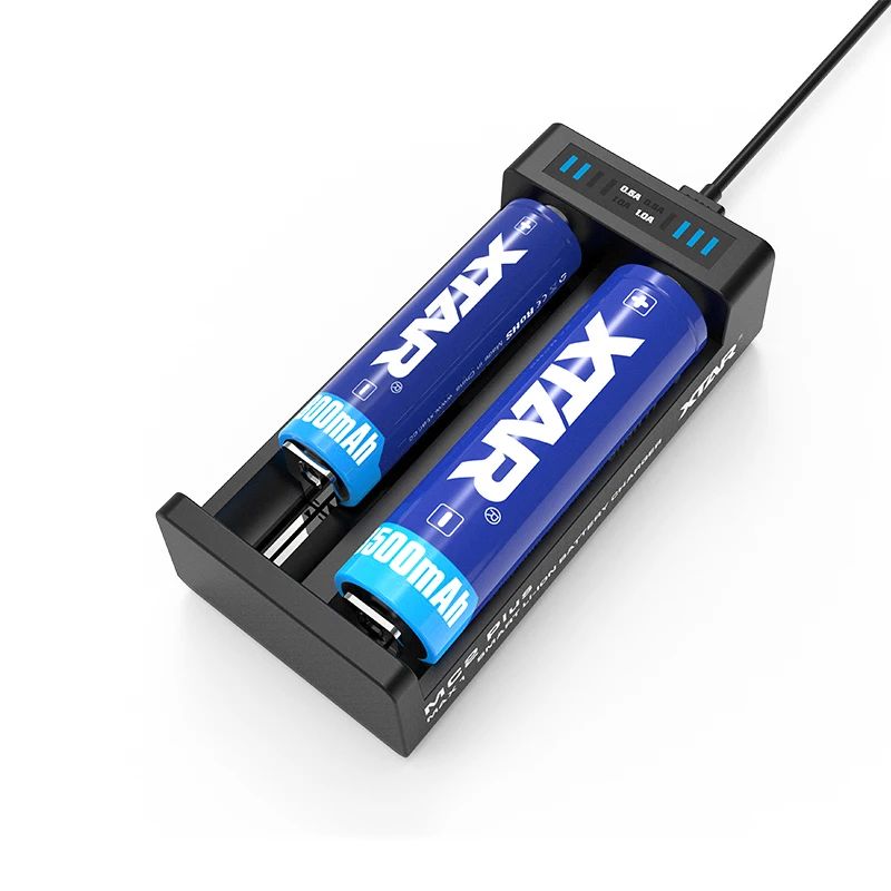 Оригинальное Универсальное зарядное устройство XTAR MC2 PLUS Micro USB li ion