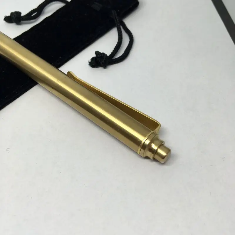 1 шт. Изысканная ручка ручной работы с латунным прессом 0 5 мм черные чернила