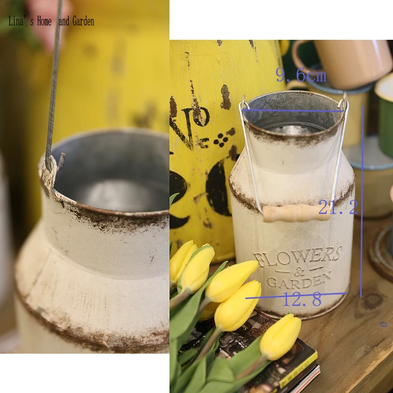 Влагозащищённый винтажный в возрасте белый маленький ручной работы старый