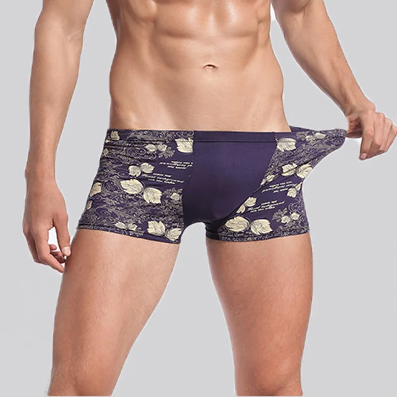 10 упаковок/партия мужское мягкое нижнее белье из модала трусы боксеры с