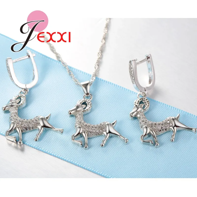 Одежда высшего качества животных овец модный набор украшений для женщин 925