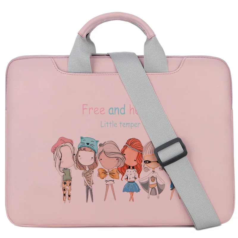 S43PINK2 Новинка, сумка для ноутбука, чехол для Macbook Air pro 13, Dell, hp 14, 15,6 дюймов, чехол для ноутбука, сумка для ноутбука из искусственной кожи - Цвет: S43PINK2