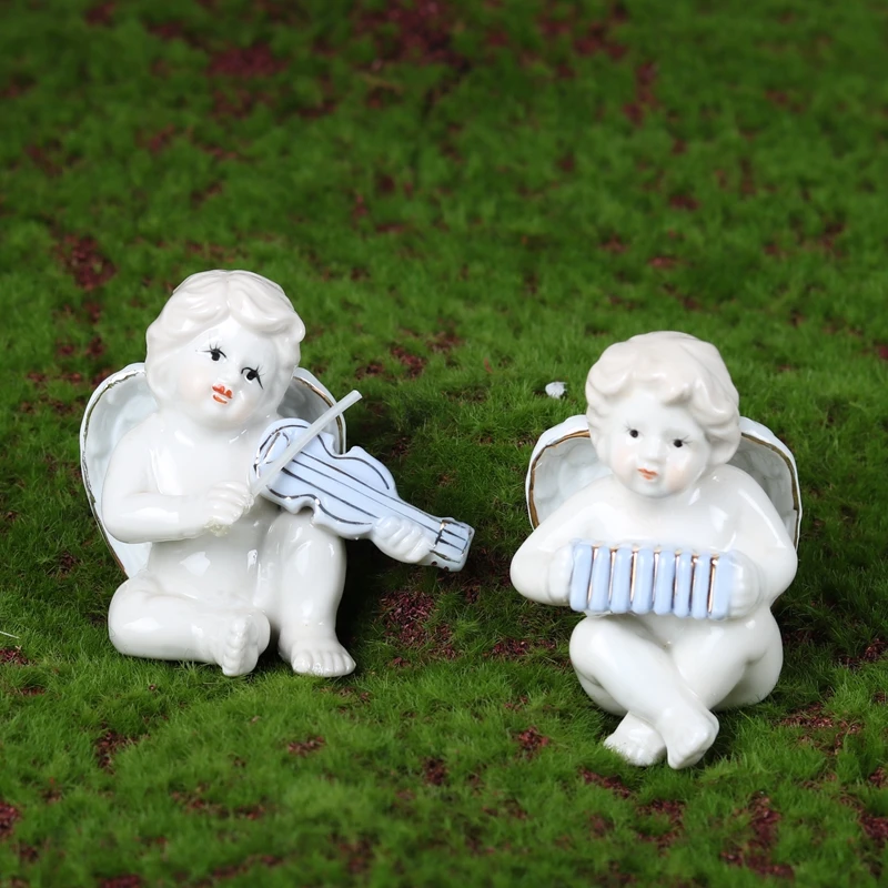 1 шт. милые ангелы керамические современные для дома маленькие размеры