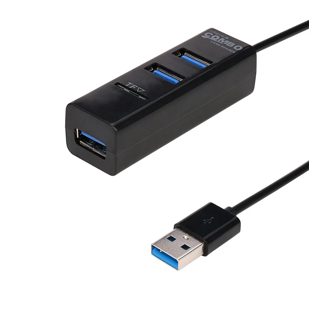 Мульти usb 2 в 1 комбо 3 порта USB 0 концентратор разветвитель карт ридер для SD TF Micro ПК