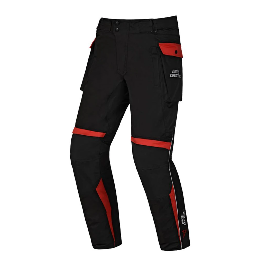 Red Pants Мотоциклетные водонепроницаемые штаны с ночным отражением, мотоциклетные штаны, Мужские штаны для мотокросса, внедорожных гонок, мотоциклетные брюки - Цвет: Red Pants