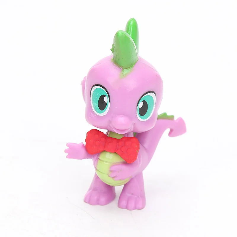 13 шт. 5,5-8 см игрушки My Little Pony мини пони ПВХ фигурки Набор редкость Apple Jack шип дракона модель куклы