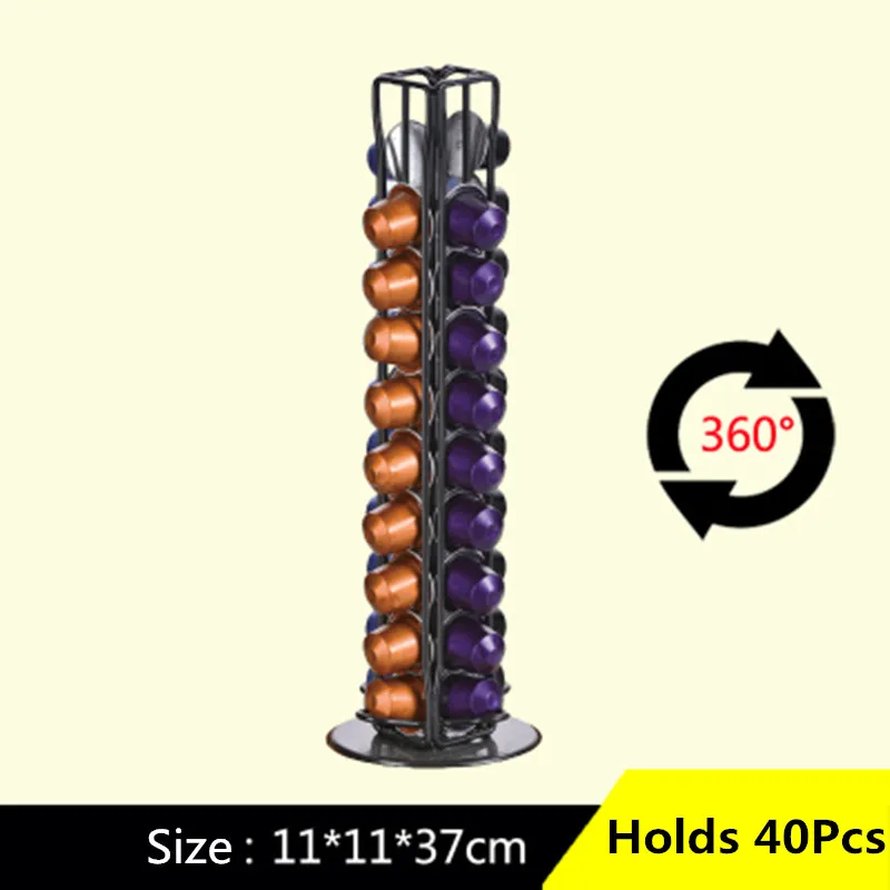 Style 1 Nespresso кофе капсула Pod башня стенд Кофе Pod держатель диспенсер подходит Nespresso капсула хранения кофе фильтр Держатель - Цвет: Style 1