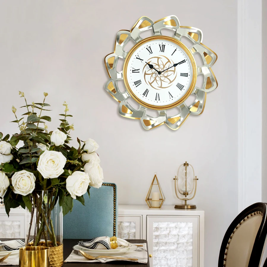 Современные уникальные настенные часы домашний декор европейские украшение для