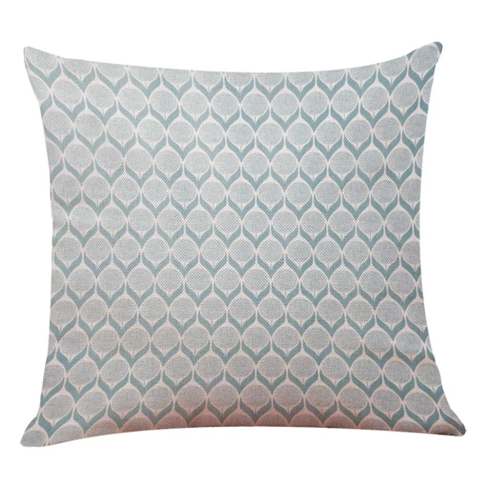 Line Nordic Cushion Cover Tropical Palm Leaf Pillow Case Linen Sofa Bed Decorative Heart **D | Дом и сад