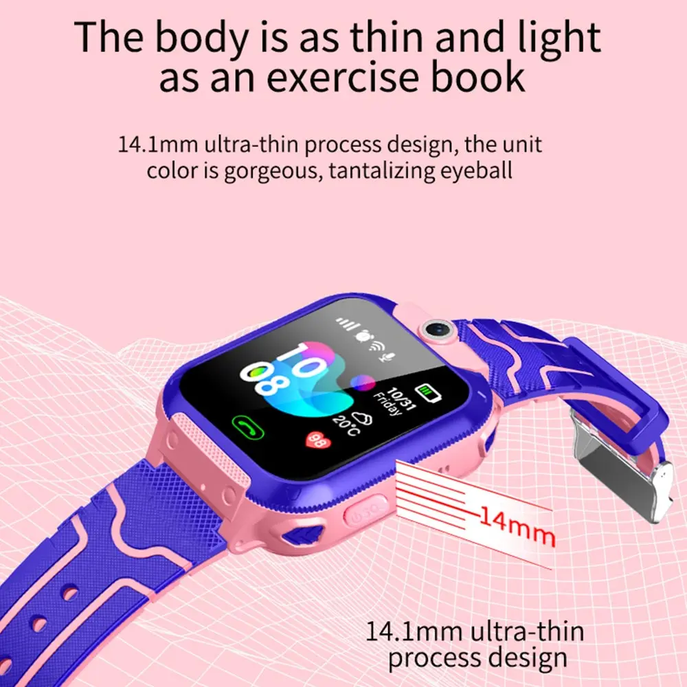 Q12B Водонепроницаемые Детские Смарт часы SOS Antil lost Smartwatch 2G sim карты вызова
