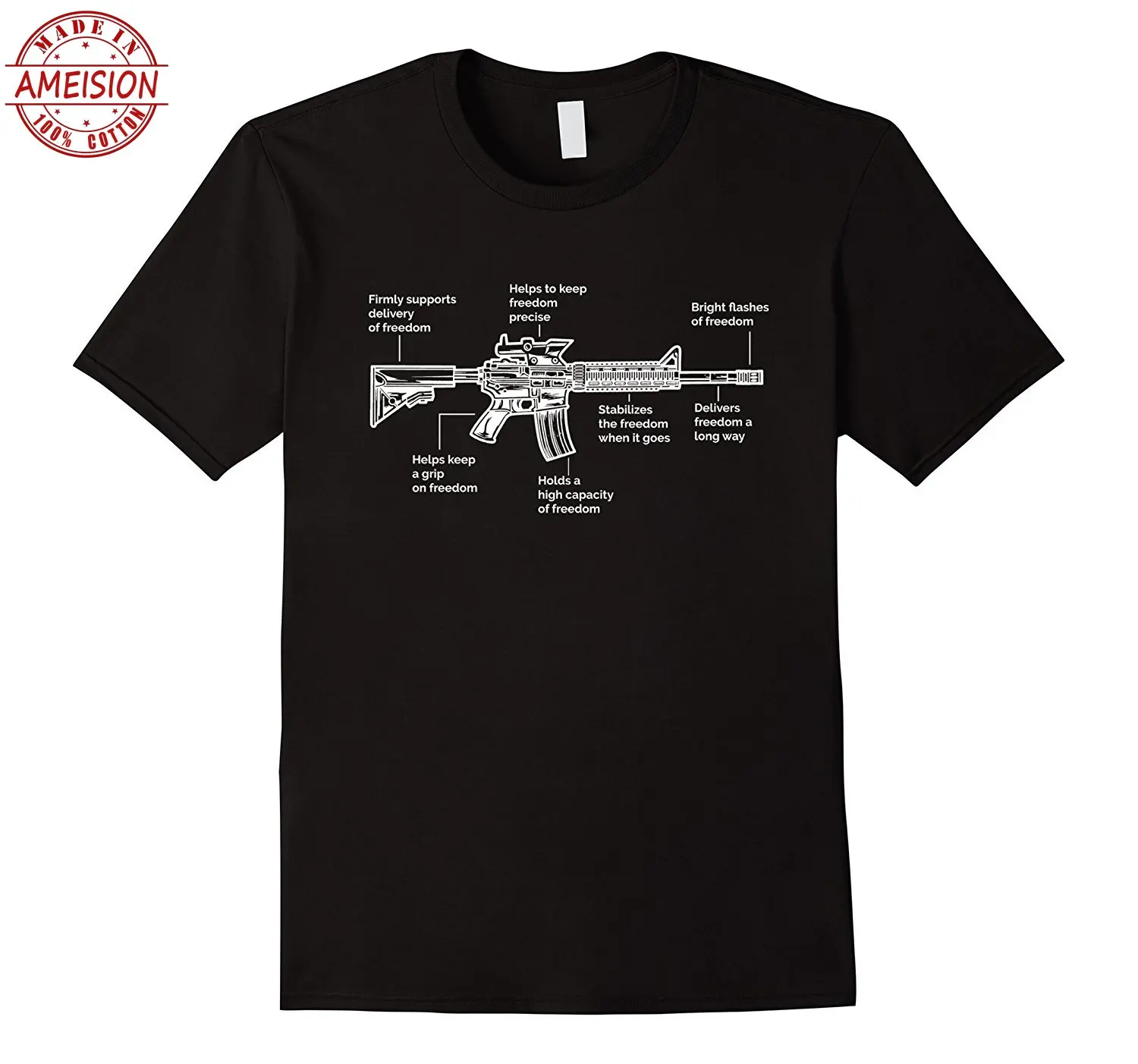 Забавные AR15 ружье проект футболка новые модные брендовые топы футболки рубашка