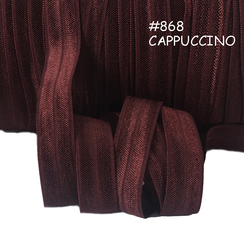 Бесплатная доставка плотная эластичная лента цвета капучино 5/8 дюйма для повязок