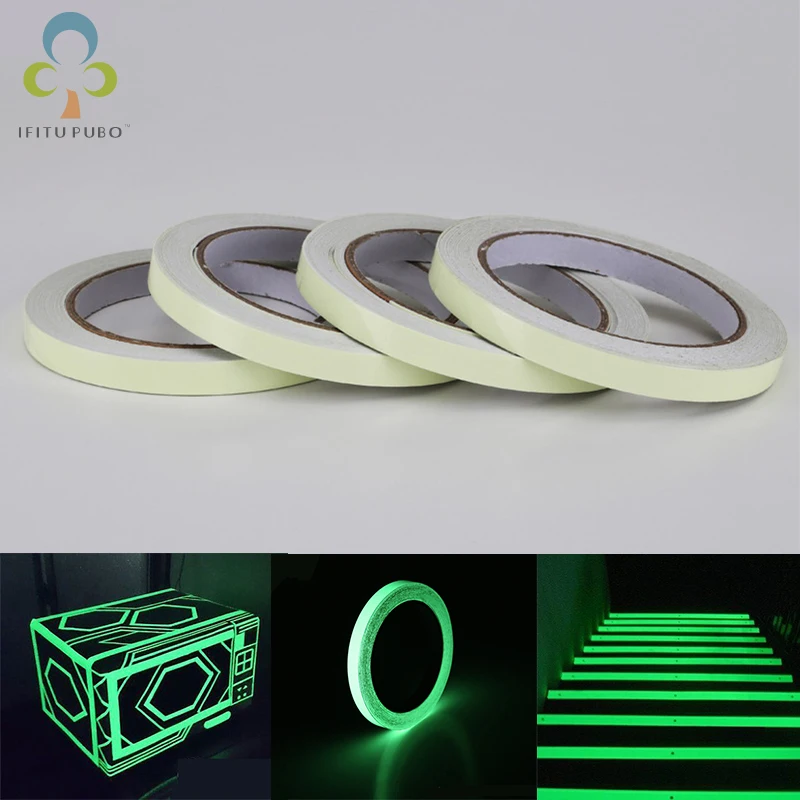 15mmx3size светящаяся лента самоклеящаяся Фотолюминесцентная Настенная Наклейка для