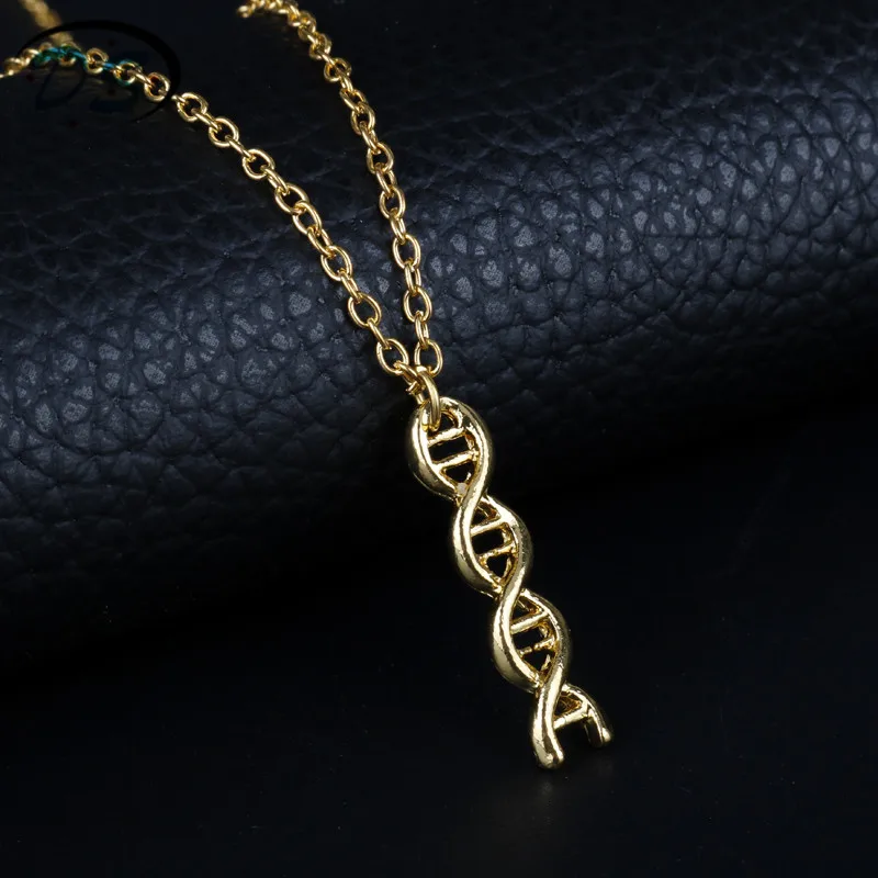 New Design DNA Spiral Chemical Molecular Pendant Necklace Doctor Medical Students Graduation Gift | Украшения и аксессуары